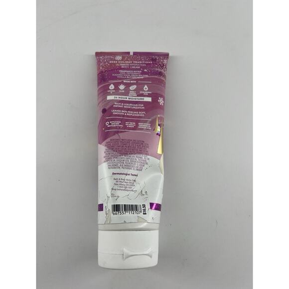 Bath and Body Works Body Body Cream 8 OZ. Twisted Peppermint Ultra Hydration New - Picture 2 of 2